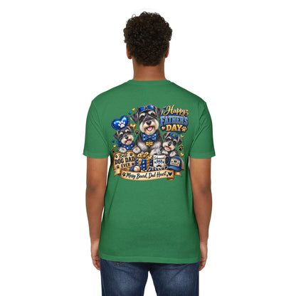 Father's Day Dog Dad T-Shirt – "Best Dog Dad Ever" Paw Print Tee