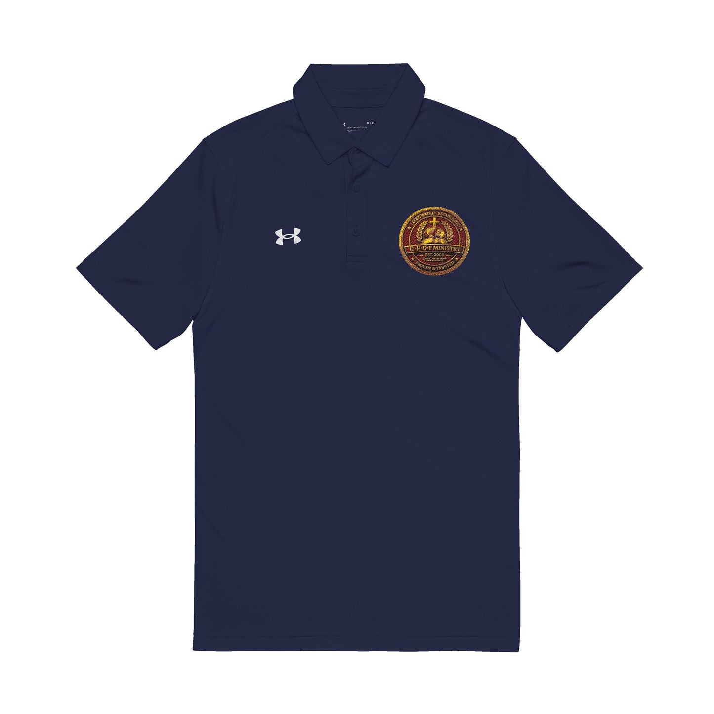 Embroidered Gold Seal Polo Shirt — Men's Under Armour Performance Polo
