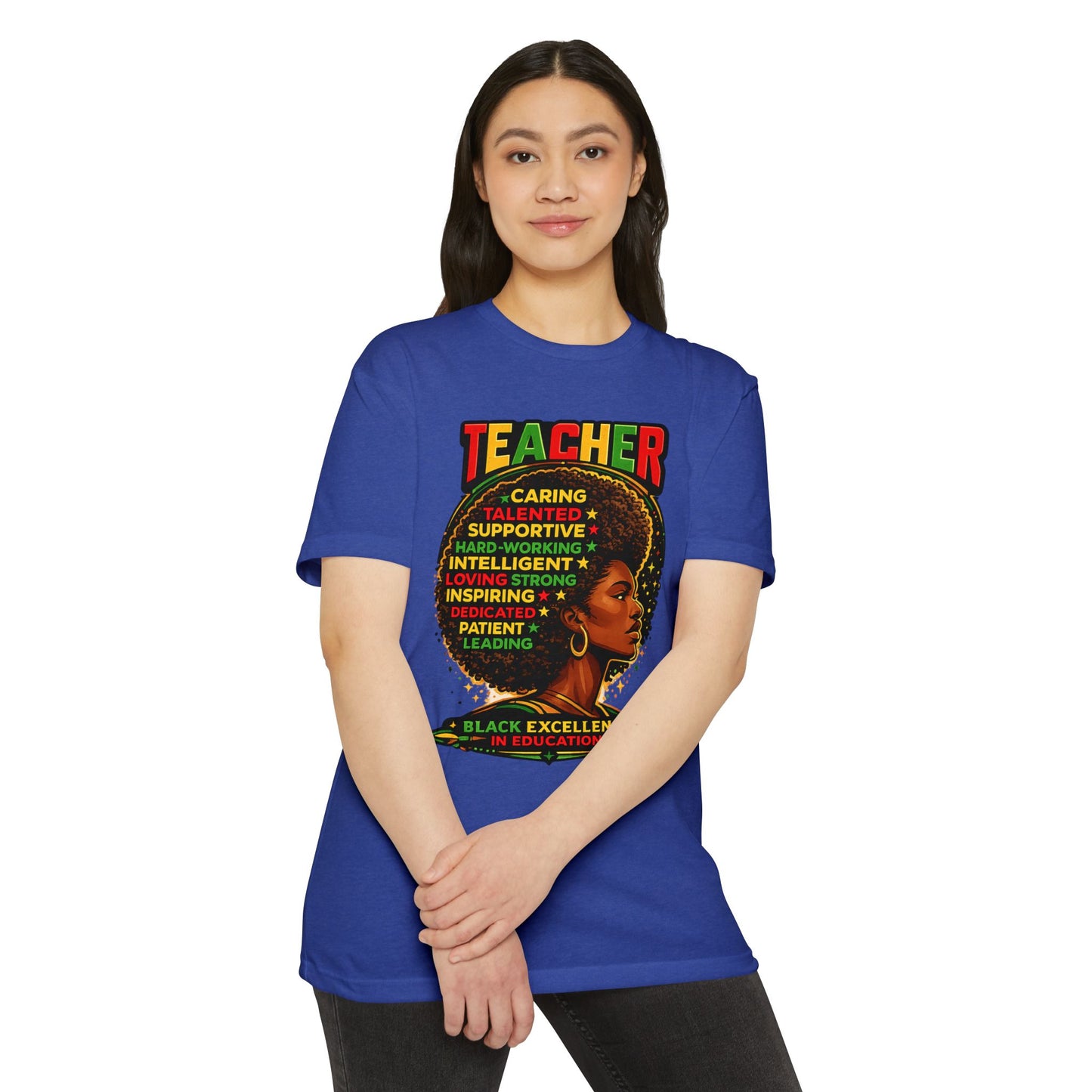 Teacher Black Excellence T-Shirt — Inspirational Afrocentric Educator Design