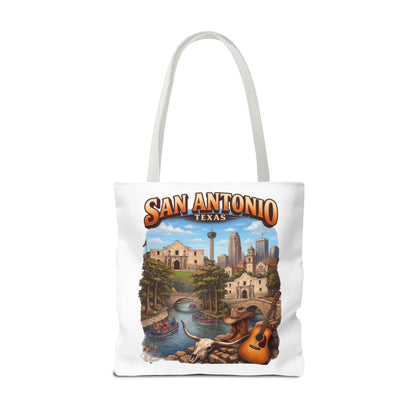 San Antonio Texas Tote Bag — Riverwalk Landmark Travel Souvenir