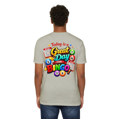 Bingo T-Shirt — "Today Is a Great Day for Bingo" Retro Game Night Tee