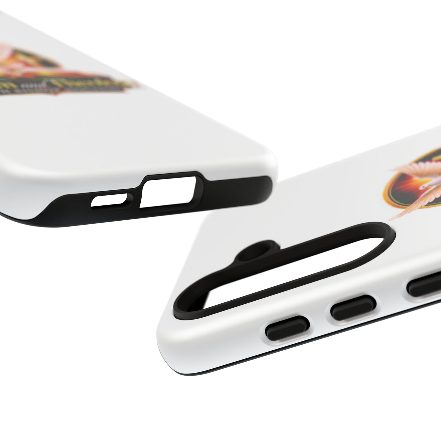 Wisdom and Theology Phone Case — Christian Dove & Cross Protective Tough Case
