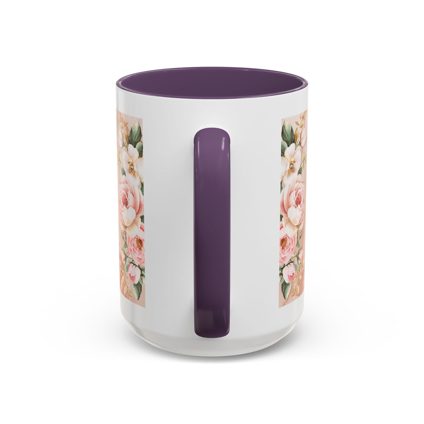 Mother's Heart Floral Accent Coffee Mug – “A Mother's Heart…Where Love Speaks the Loudest” (11/15oz)