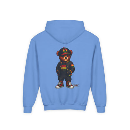 Youth Bear Hoodie — 'Follow Your History' Streetwear Kids Sweatshirt