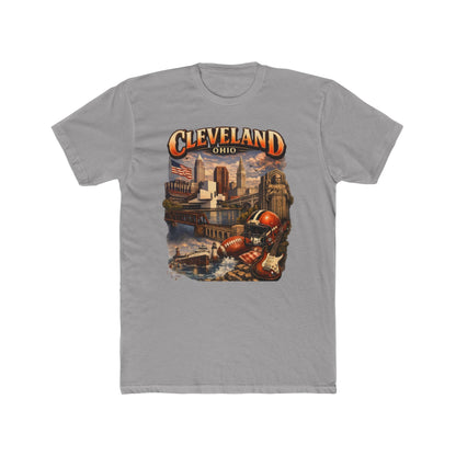 Cleveland Ohio Vintage Football Cityscape T-Shirt
