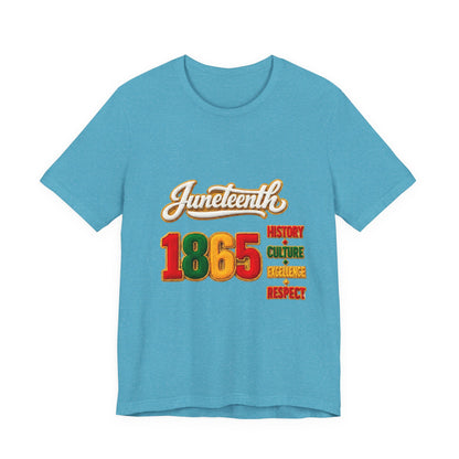 Juneteenth 1865 Tee — History • Culture • Excellence • Respect T-Shirt