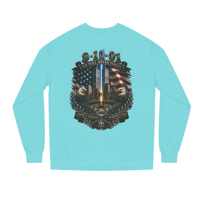 9/11 Memorial Sweatshirt — "We Will Never Forget" Tribute Crewneck