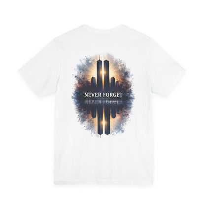 9/11 Never Forget Tee — World Trade Center Memorial Shirt