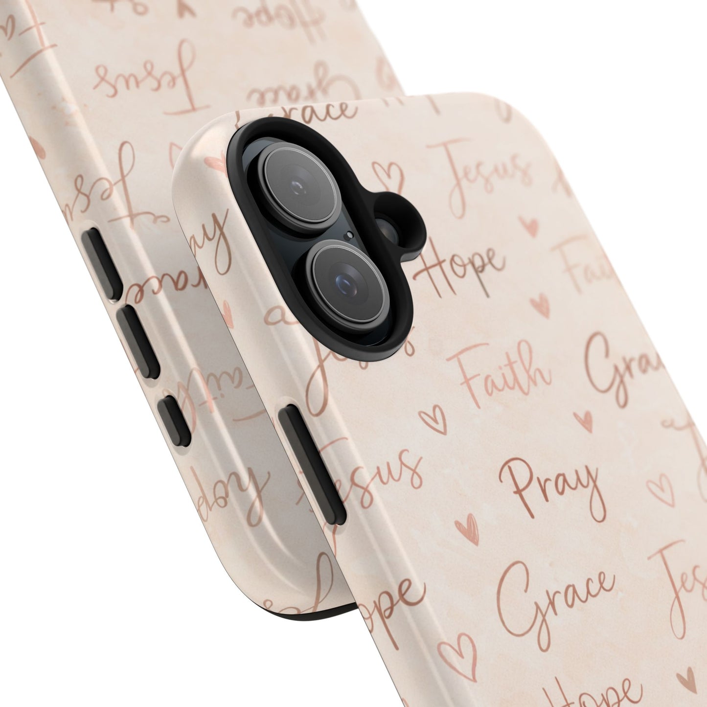 Pray Grace Hope Phone Case | Christian Floral iPhone Case