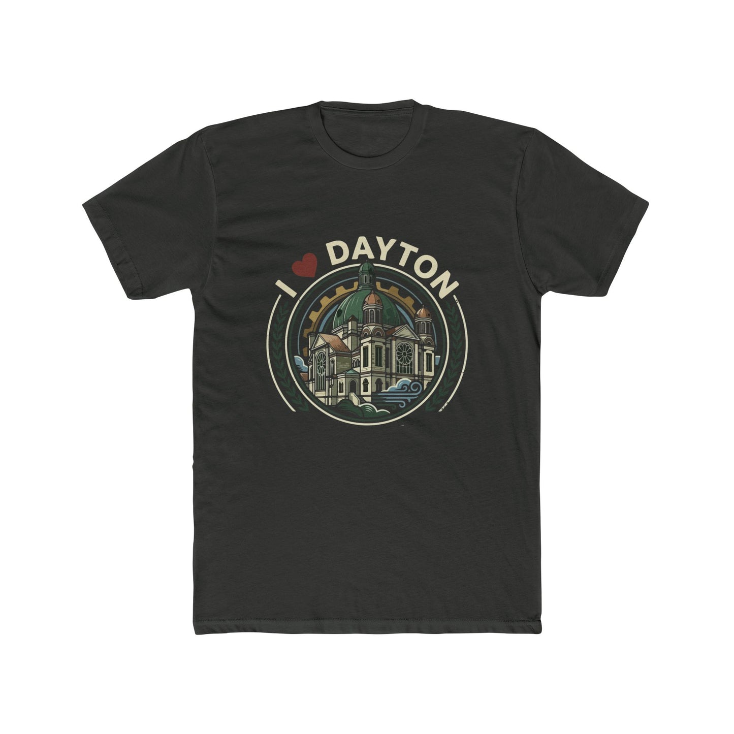 Dayton Vintage Landmark T‑Shirt — I  Dayton Cityscape Tee