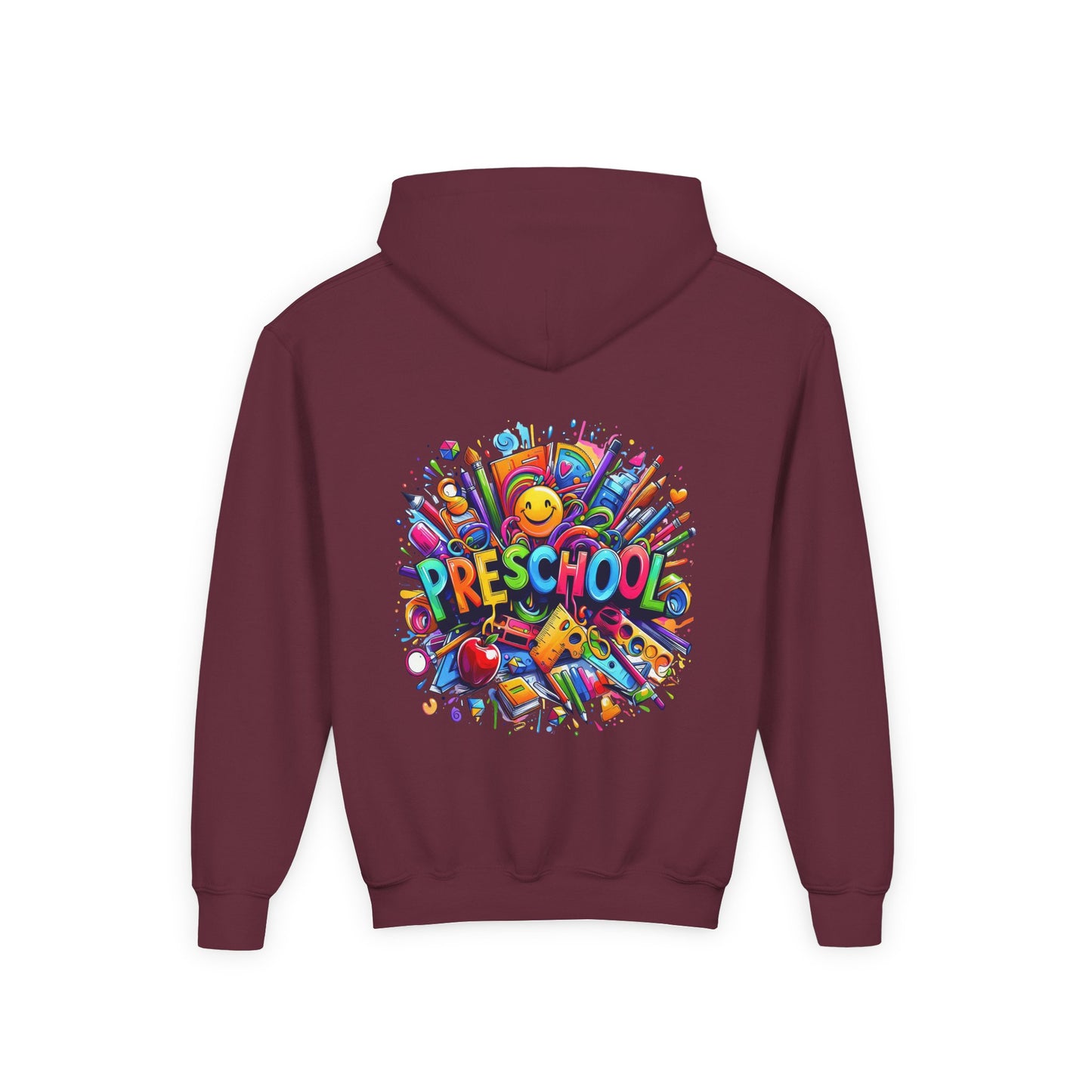 Preschool Kids Hoodie — Colorful Back-to-School Preschool Design
