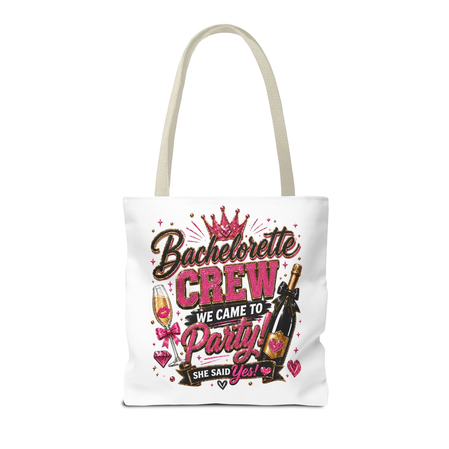 Bachelorette Crew Party Tote Bag — 'We Came to Party' Bridal Shower Gift
