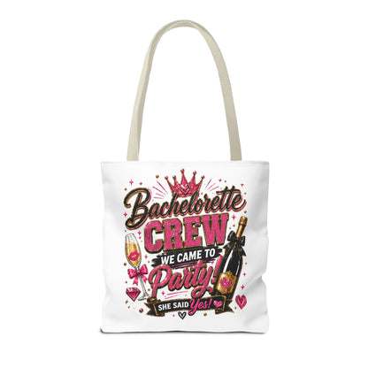 Bachelorette Crew Party Tote Bag — 'We Came to Party' Bridal Shower Gift