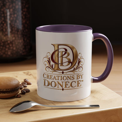 Creations by Donece Logo Accent Coffee Mug (11/15oz)