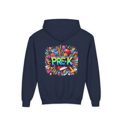 Pre-K Kids Hoodie — Colorful Back-to-School Preschool Sweatshirt