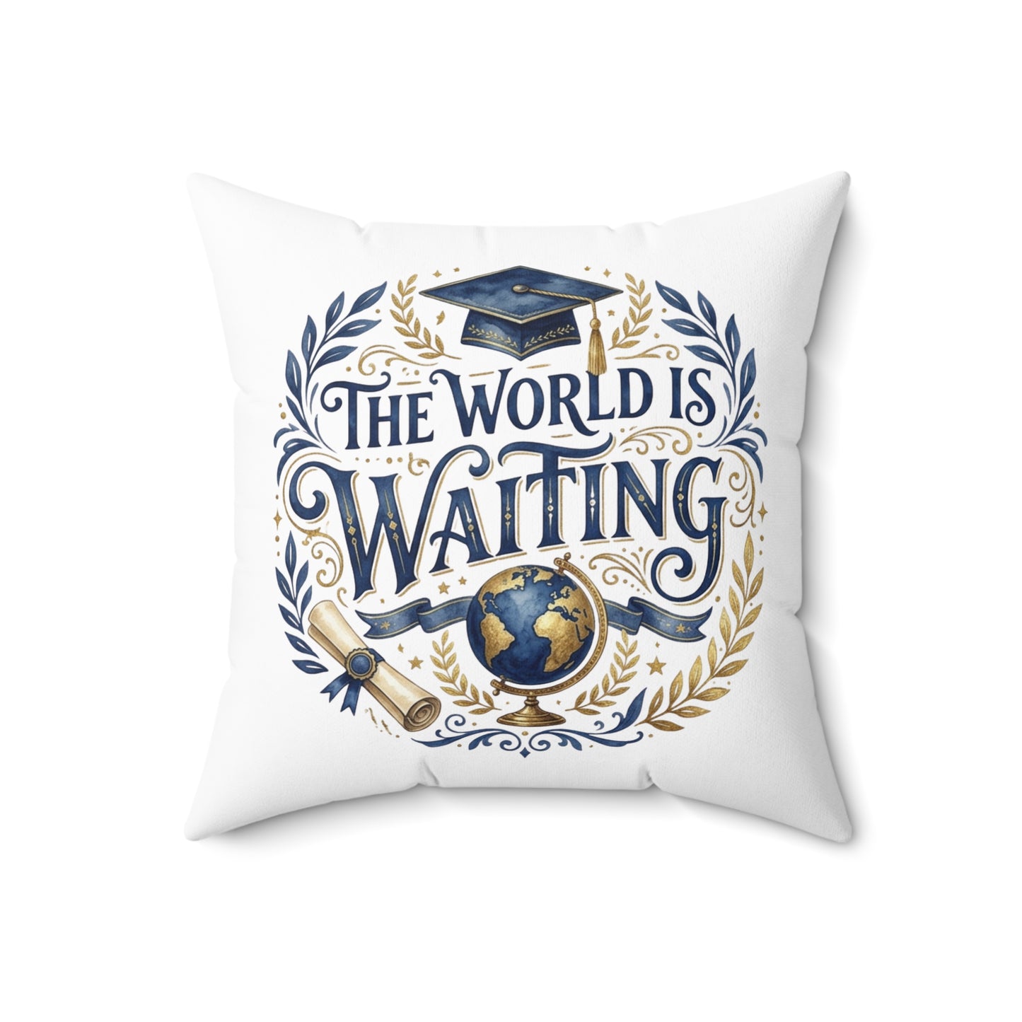 Spun Polyester Square Pillow