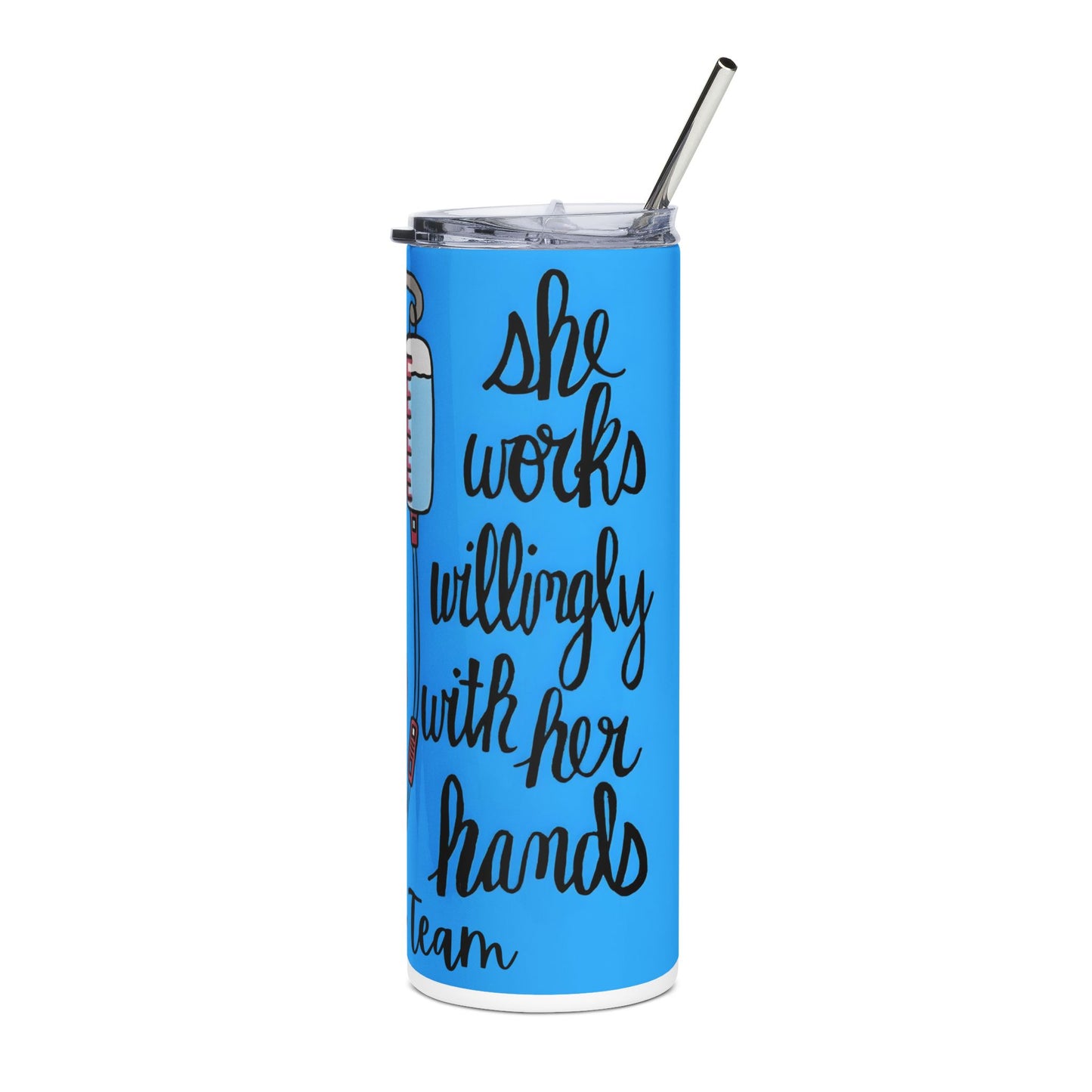 20oz Nurse Tumbler — Cute Medical Icons Stainless Steel Travel Cup