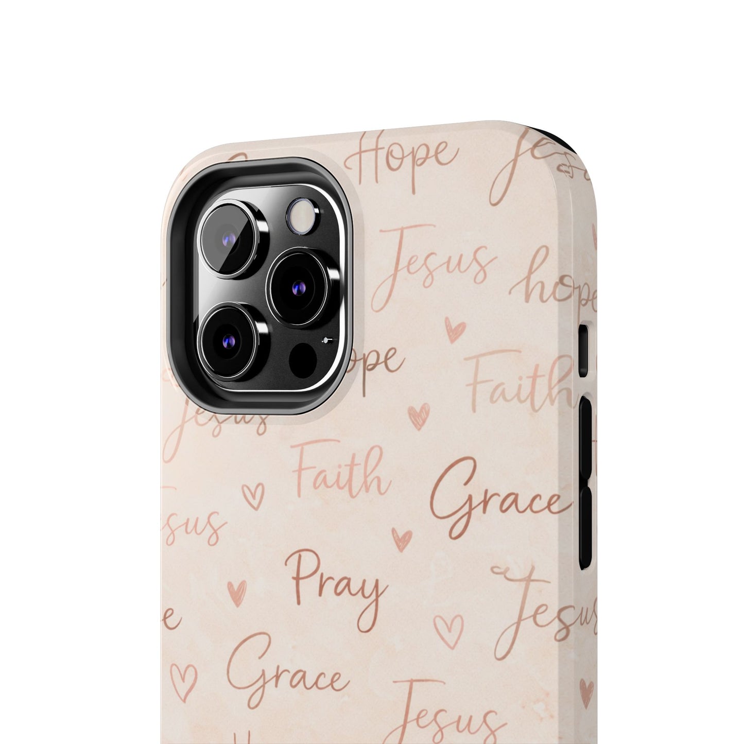 Pray Grace Hope Phone Case | Christian Floral iPhone Case