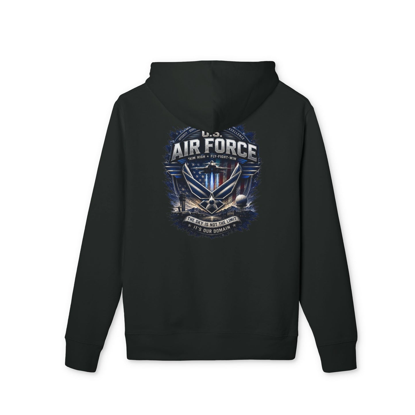 Air Force Emblem Hoodie — Military Wings Graphic Pullover