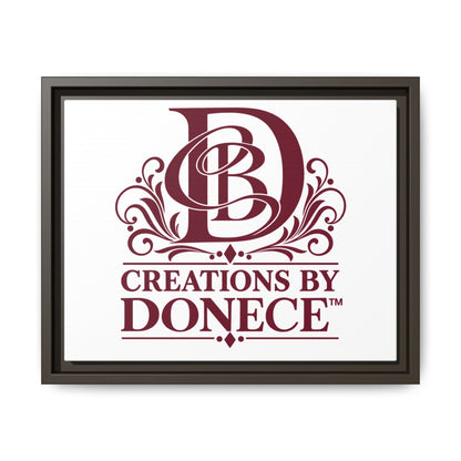 Framed Matte Canvas — Creations By Donece Logo Wall Art