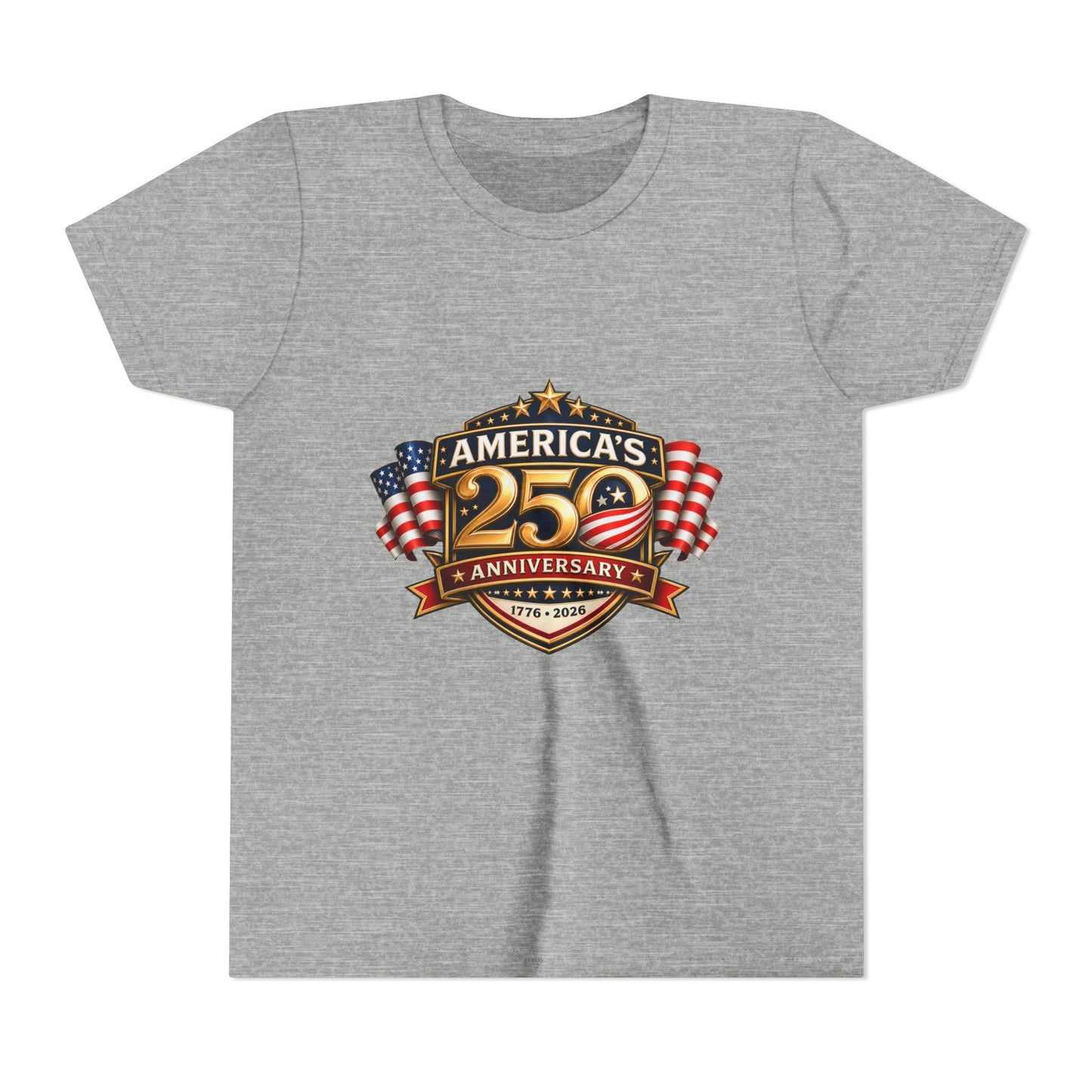 America's 250th Anniversary Youth Tee - Patriotic 1776–2026 Celebration Shirt