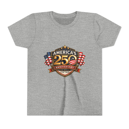 America's 250th Anniversary Youth Tee - Patriotic 1776–2026 Celebration Shirt