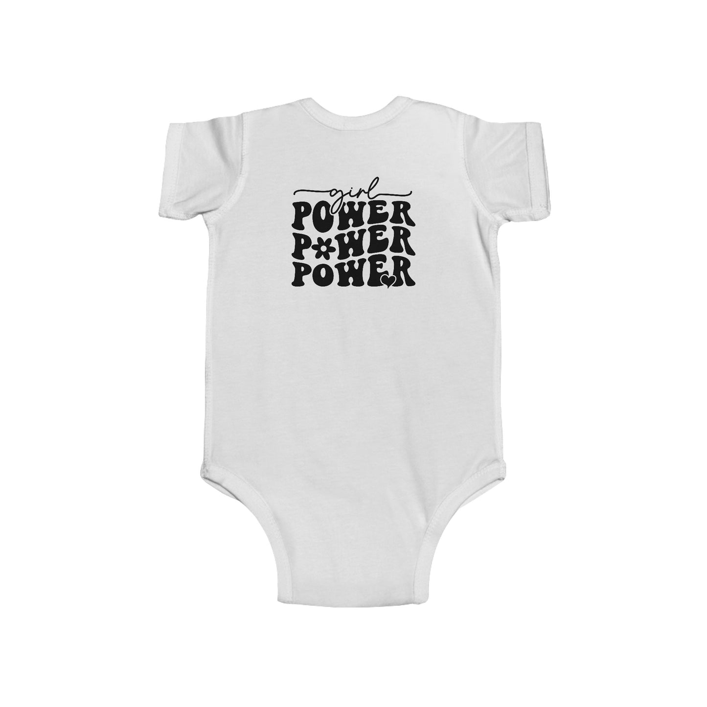 Infant Bodysuit — Girl Power Retro Graphic Baby Onesie