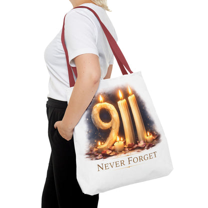 9/11 Never Forget Memorial Tote Bag