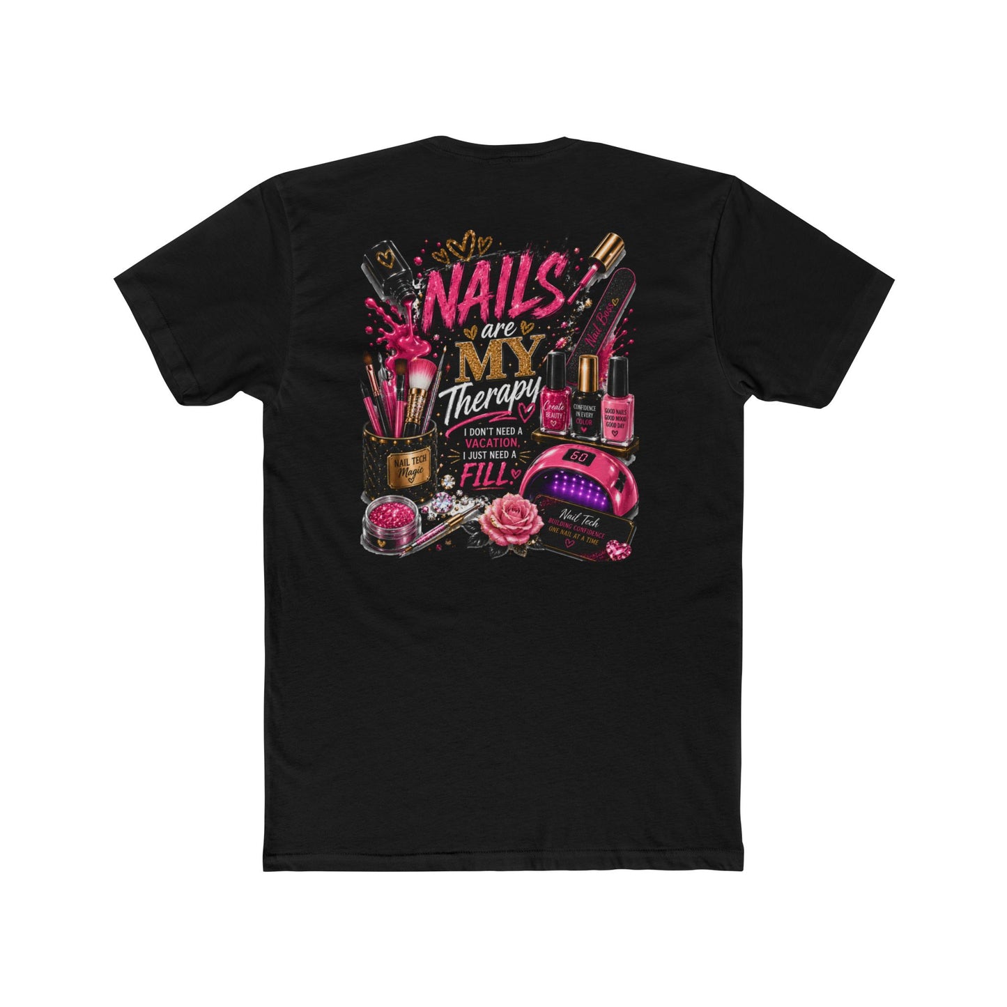 Nails Are My Therapy T-Shirt — Nail Tech & Manicurist Graphic Tee