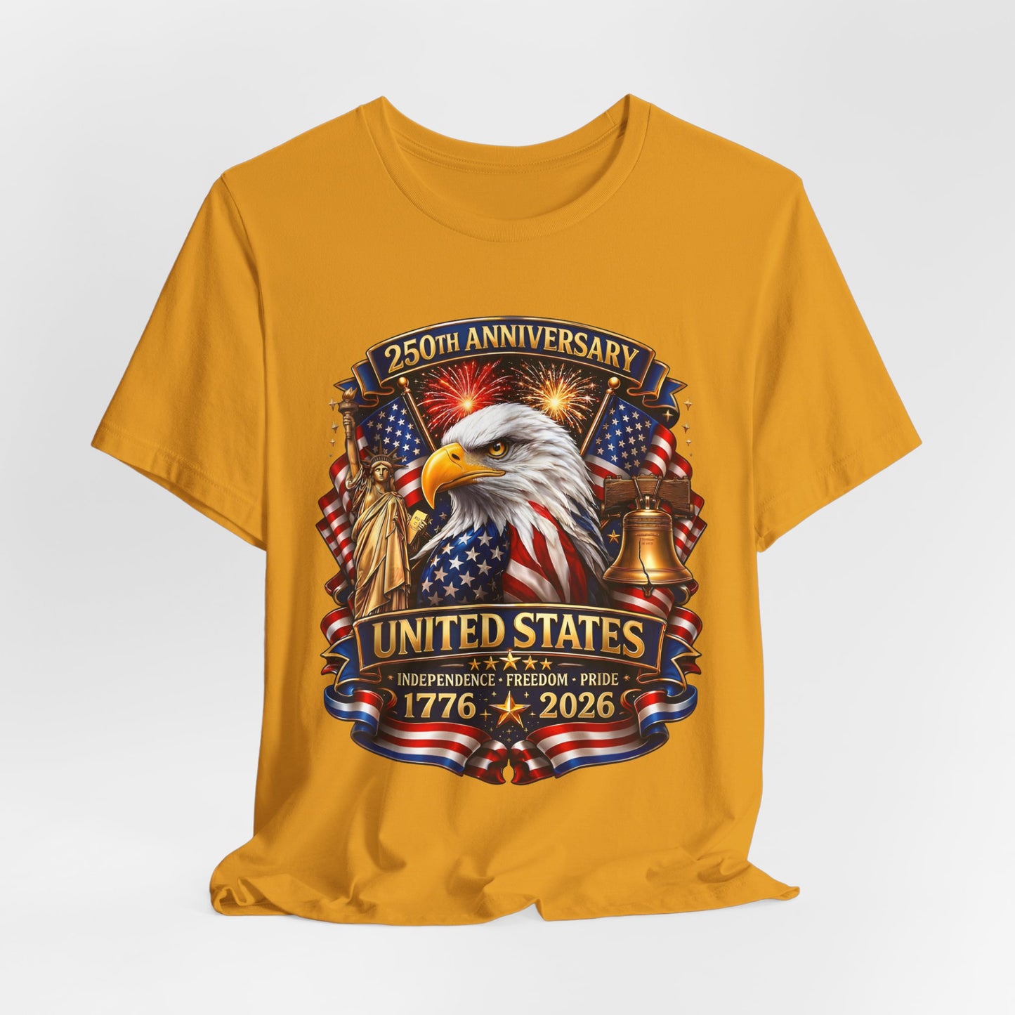 Independence 250th Eagle T-Shirt – United States 1776-2026 Centennial Graphic Tee