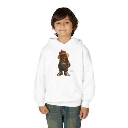 Youth Hoodie – 'King' Bear Streetwear Pullover