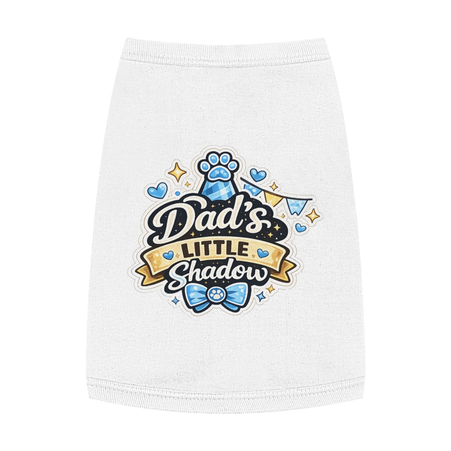 Pet Tank Top - "Dad's Little Shadow" Cute Dog Shirt for Father’s Day & Pet Lovers