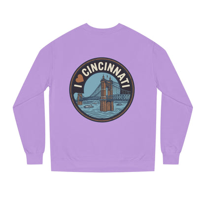 Cincinnati Bridge Crewneck Sweatshirt — I  Cincinnati Graphic