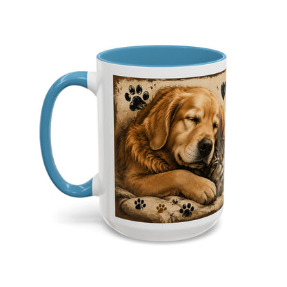 Coffee Mug – "A House Is Not A Home Without Paws" Pet Lover Accent Mug