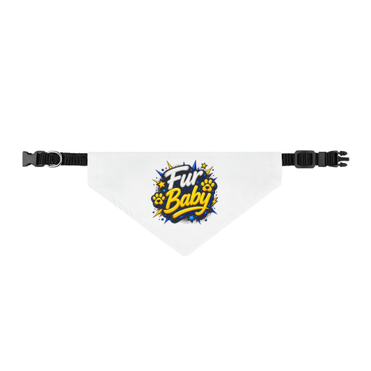 Clip-on Pet Bandana — "Fur Baby" Graphic Dog & Cat Bandana Collar Accessory