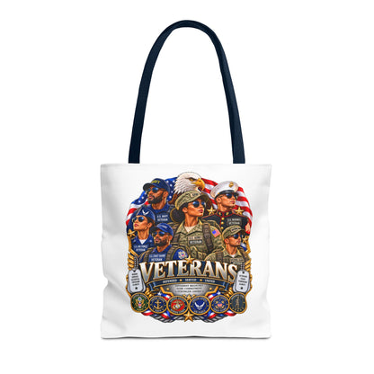 Veterans Tribute Tote Bag – Patriotic Military Honor AOP Tote