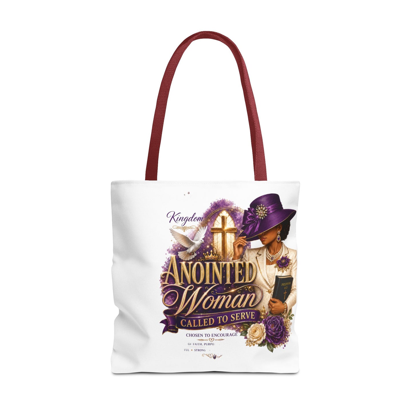 Anointed Woman Tote Bag – 'Called to Serve' Faithful Church Purse