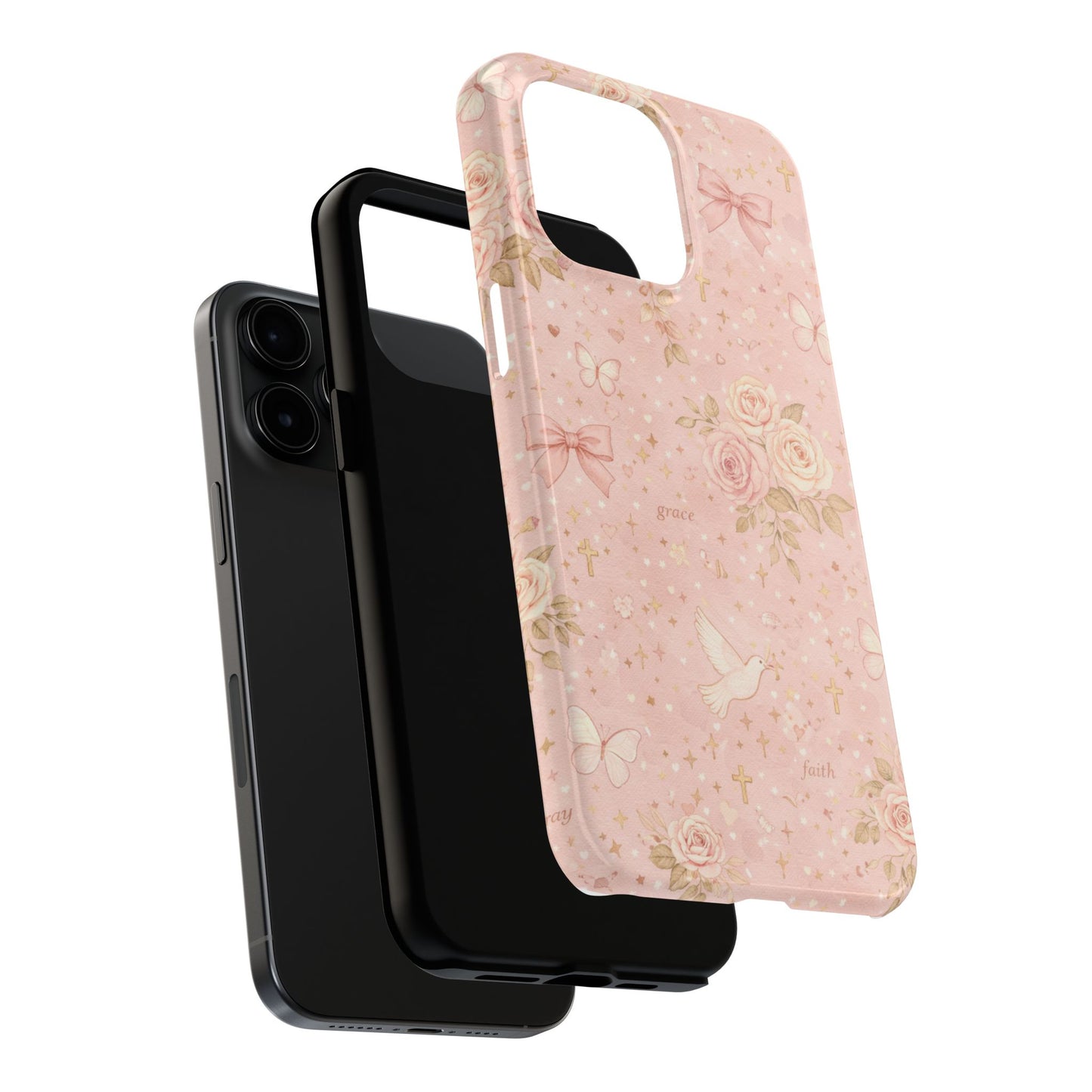 Grace Faith Phone Case | Christian floral iPhone Case