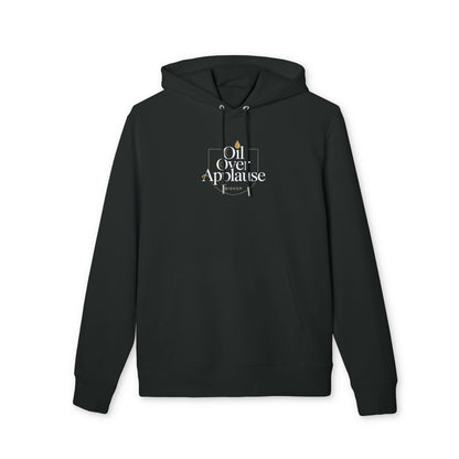 Oil Over Applause Hoodie — Minimalist Logo Pullover