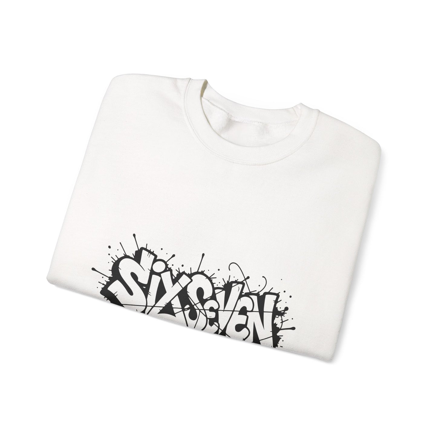 Graffiti 'Six Seven' Crewneck Sweatshirt