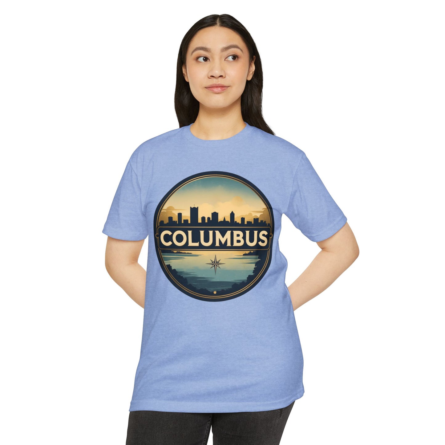 Columbus Skyline T-Shirt — Vintage Cityscape Tee