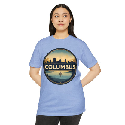 Columbus Skyline T-Shirt — Vintage Cityscape Tee