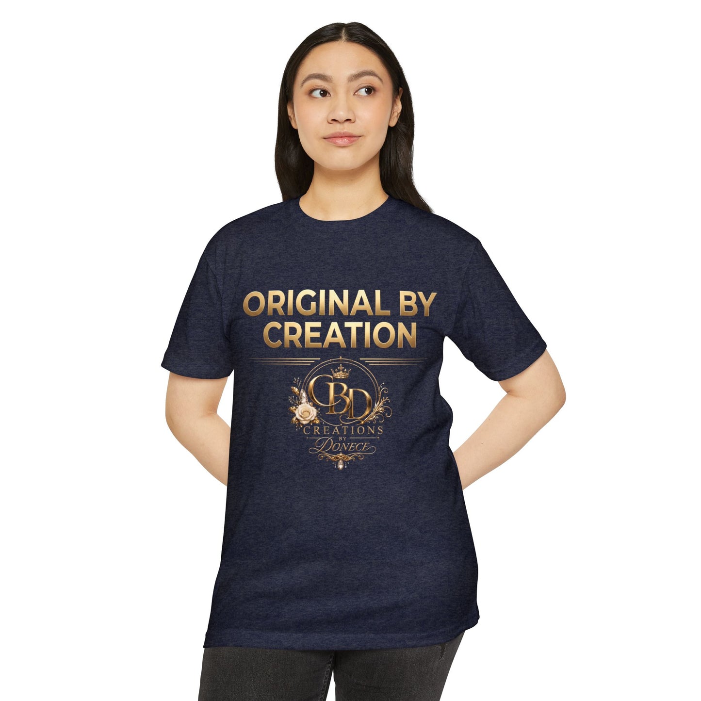 Original By Creation Logo T-Shirt — Gold Crest Designer Tee
