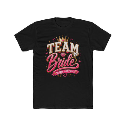 Team Bride T‑Shirt — Bachelorette Party Tee with Crown & Hearts