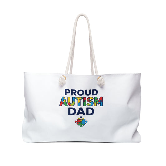 Proud Autism Dad Weekender Bag