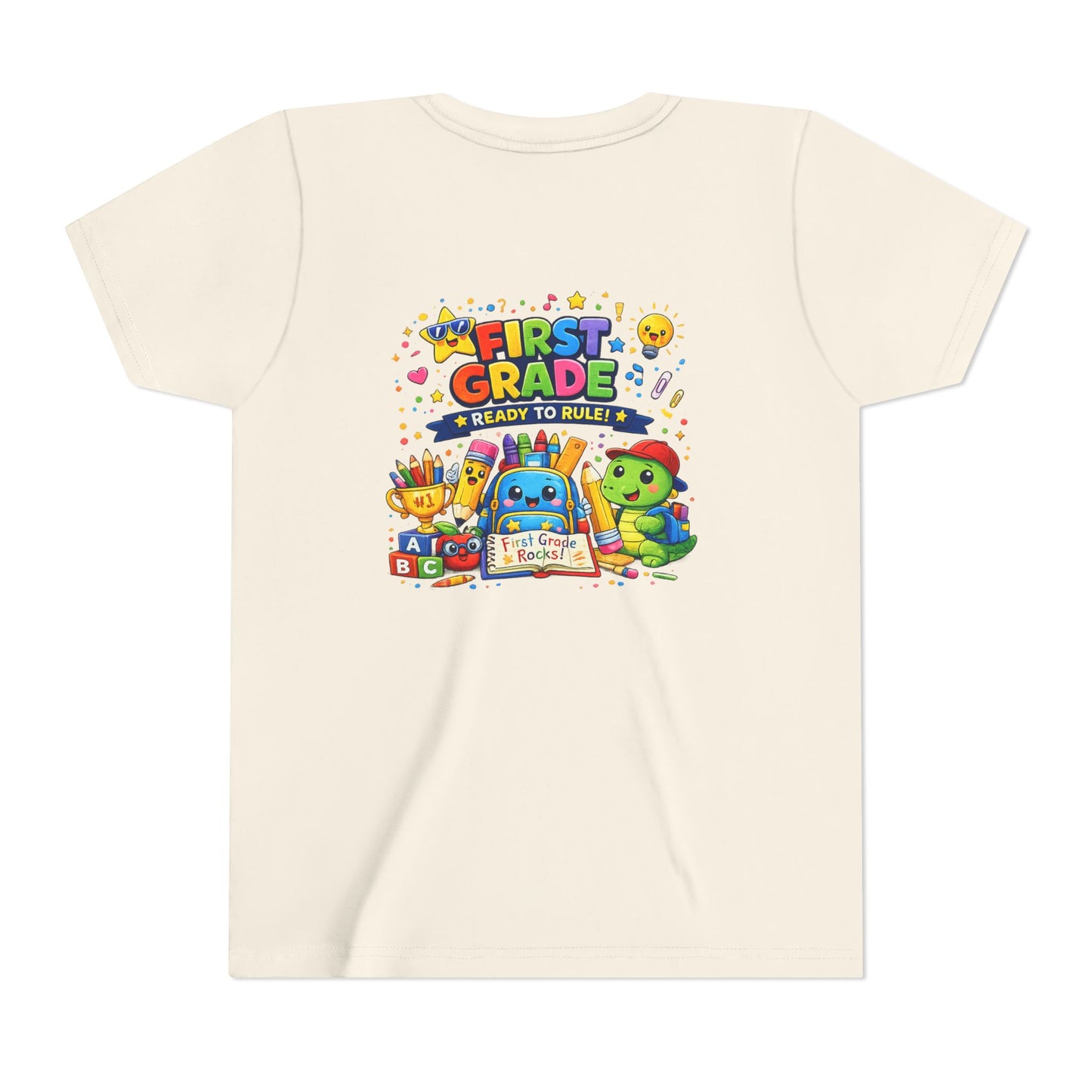 First Grade Youth T‑Shirt – "First Grade Ready to Rule" Cute Back-to-School Tee