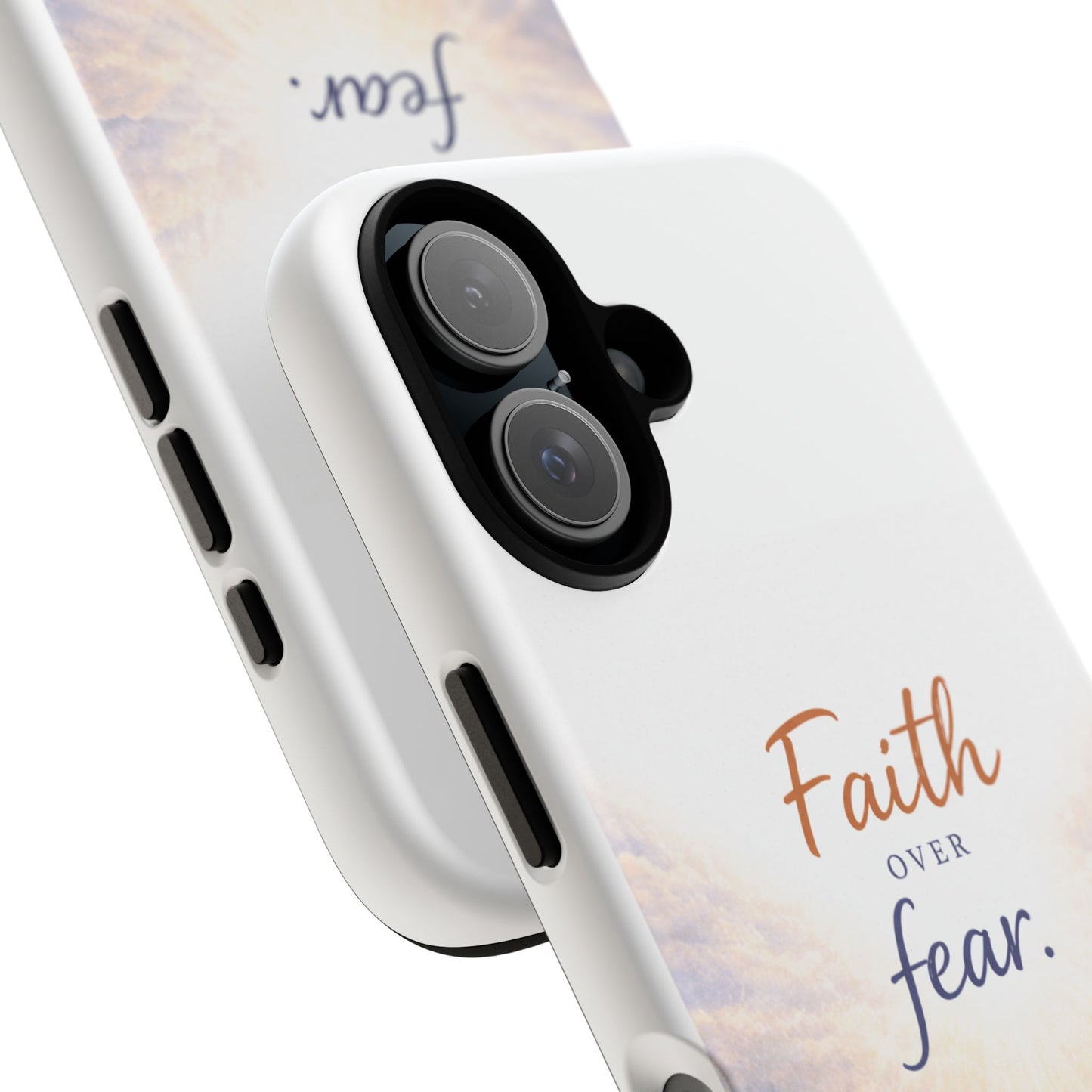 Faith Over Fear Phone Case — Inspirational Christian iPhone Cover