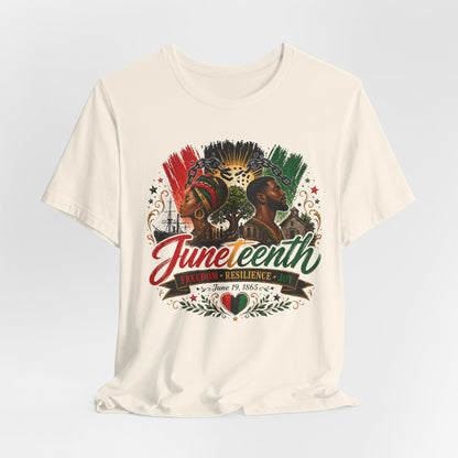 Juneteenth Celebration Tee — Freedom Resilience Juneteenth Graphic Shirt