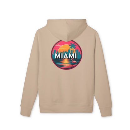Miami Sunset Hoodie — Retro Palm Beach Graphic
