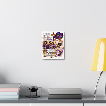 First Lady Faith Canvas - Christian Woman Inspirational Wall Art